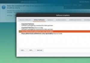 Ubuntu의 소프트웨어 및 업데이트로 PPA를 관리하는 방법 