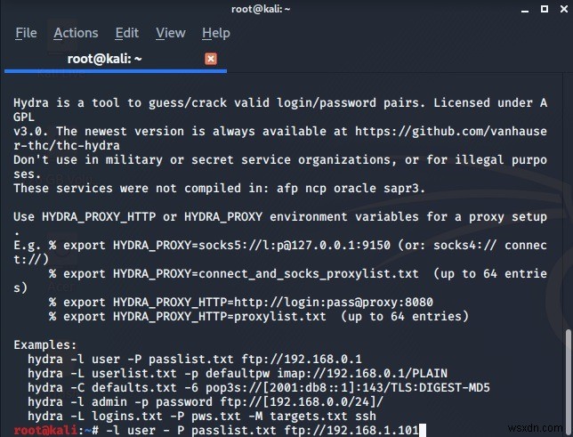 Kali Linux의 21가지 중요한 침투 도구 