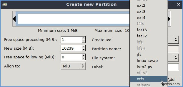 Linux에서 하드 드라이브를 NTFS로 포맷하는 방법 