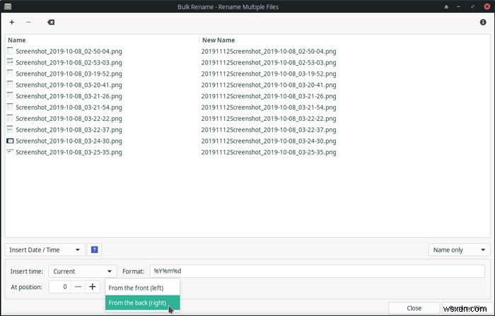 Thunar의 대량 이름 바꾸기 도구를 사용하여 Linux에서 파일 이름을 대량으로 바꾸는 방법 