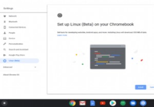 Chromebook에서 Linux 앱 모드를 활성화하는 방법 