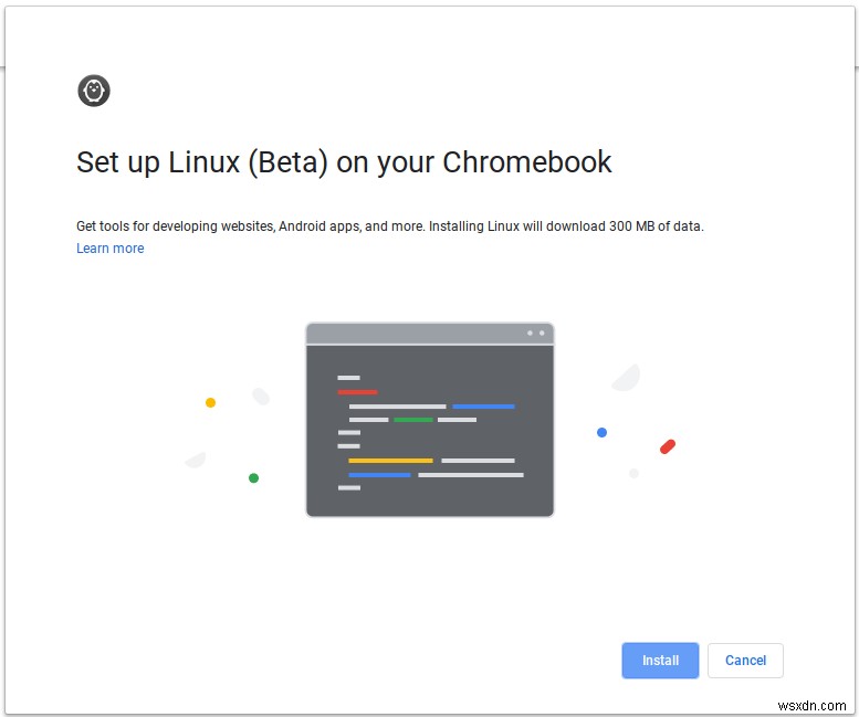 Chromebook에서 Linux 앱 모드를 활성화하는 방법 