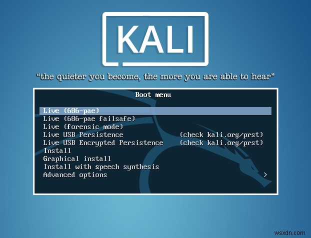 칼리 리눅스를 설치하는 방법 