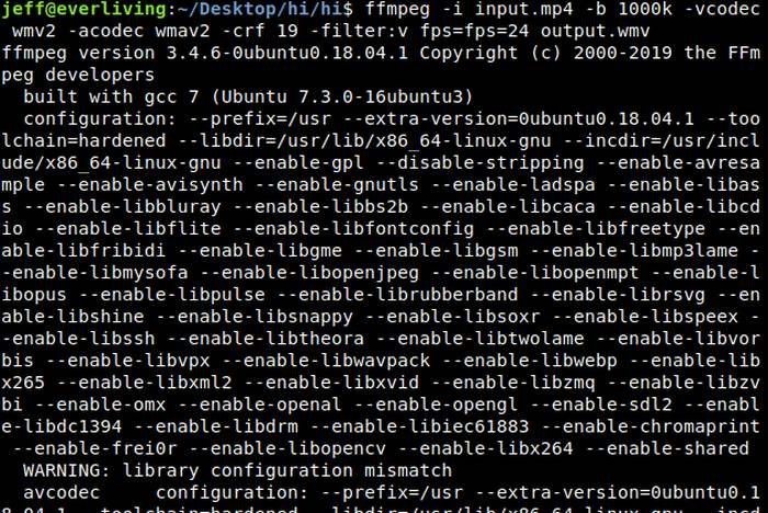 Linux 터미널에서 FFMPEG를 사용하여 비디오 파일 크기를 줄이는 방법 