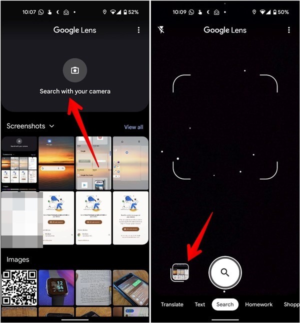 Android 및 iPhone의 스크린샷 또는 이미지에서 QR 코드를 스캔하는 방법 