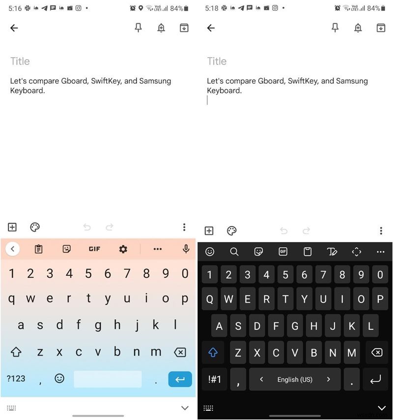 Gboard 대 삼성 키보드 대 SwiftKey:어느 것이 가장 좋습니까? 