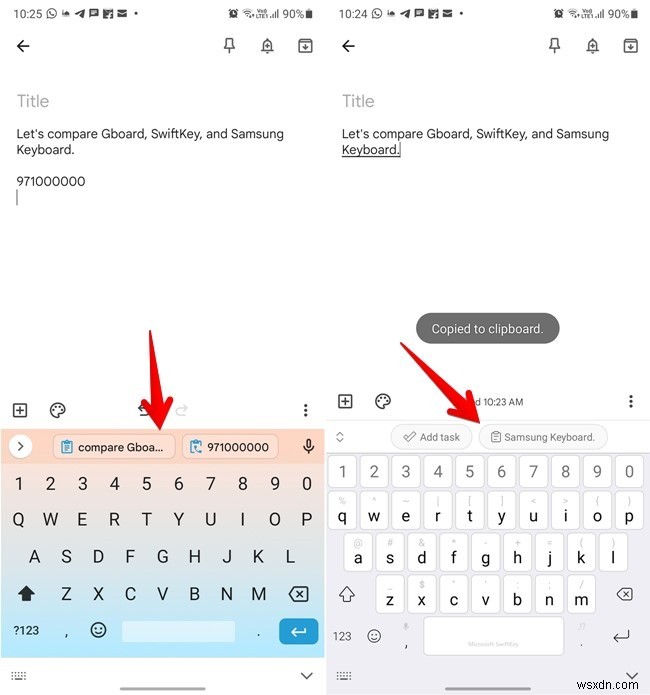 Gboard 대 삼성 키보드 대 SwiftKey:어느 것이 가장 좋습니까? 