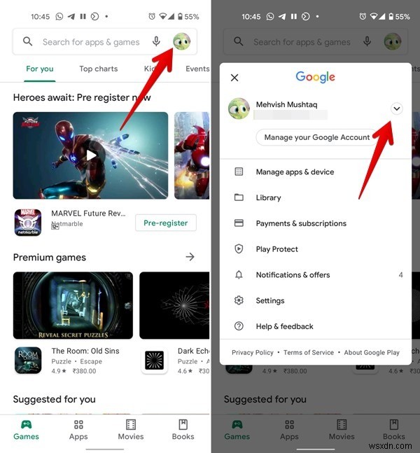 Google Play 스토어에 대한 상위 7개 수정 사항 내 앱이 표시되지 않음 