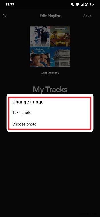 Android에서 Spotify 재생 목록 사진을 변경하는 방법 