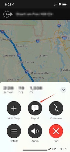 iOS의 Apple 지도에서 사고를 보고하는 방법 