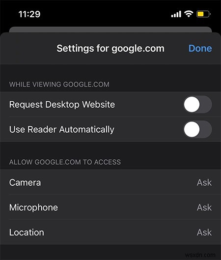 iOS용 Safari에서 카메라, 마이크 및 위치 액세스를 차단하는 방법 