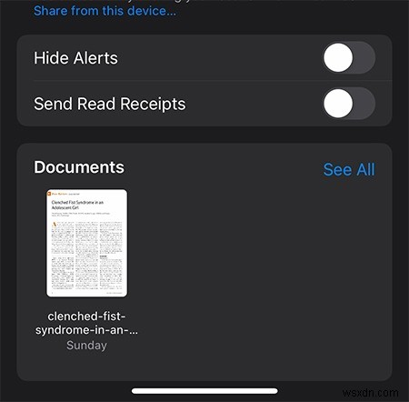 iOS에서 메시지로 받은 파일을 저장하는 방법 
