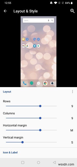 Android 기기에서 앱 아이콘 크기를 변경하는 방법 