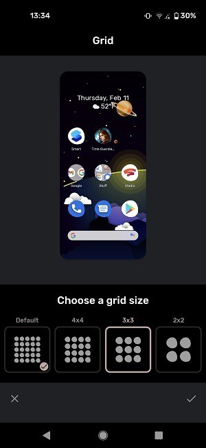Android 기기에서 앱 아이콘 크기를 변경하는 방법 