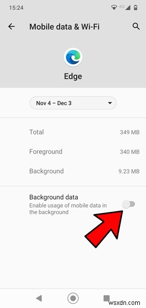 Android에서 앱의 모바일 데이터 사용을 중지하는 방법 