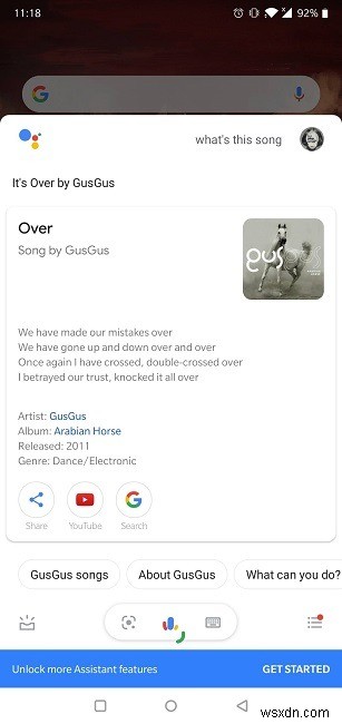 Android에서 노래 식별을 위한 상위 6개 앱 