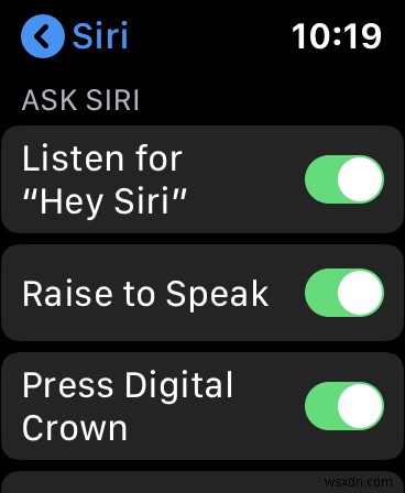 Apple Watch에서 Siri를 사용하는 방법 