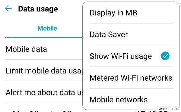 Android에서 측정된 Wi-Fi 연결을 설정하는 방법 