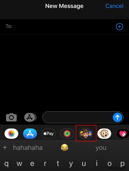 iOS 기기에서 미모티콘 스티커를 사용하고 보내는 방법 