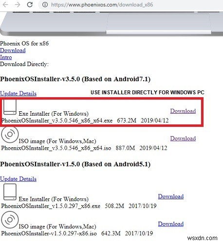 Phoenix OS가 설치된 PC에서 Android를 실행하는 방법 