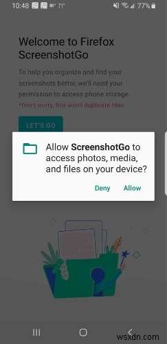 Android용 Firefox의 ScreenshotGo를 사용하는 방법 