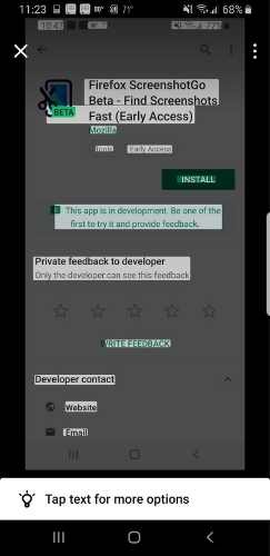 Android용 Firefox의 ScreenshotGo를 사용하는 방법 