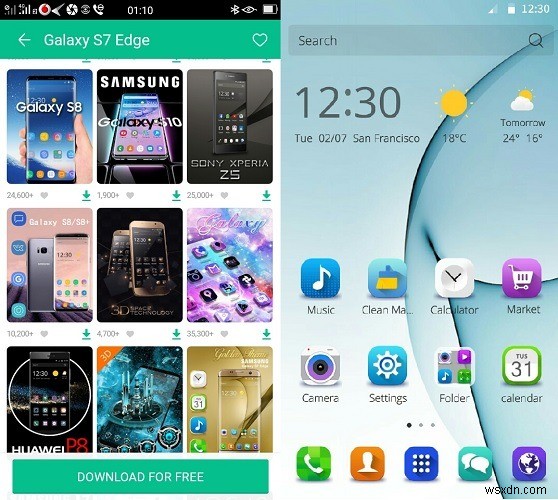 CM Launcher 3D를 위한 최고의 테마 및 배경 화면 5가지 