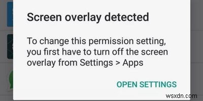 Android에서 화면 오버레이 감지 오류를 수정하는 방법 