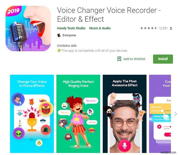Android용 재미있는 음성 변경 앱 