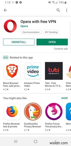 Opera 브라우저의 Android용 무료 VPN을 사용하는 방법 