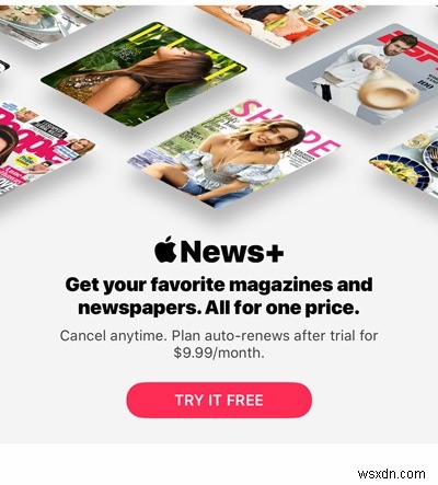 iOS 기기에서 Apple News+ 구독에 가입하는 방법 