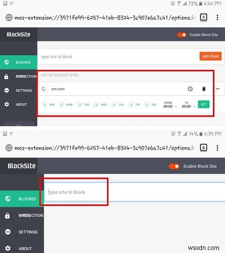 모든 안드로이드 폰에서 웹사이트를 차단하는 방법 