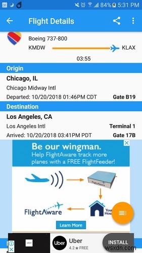 5가지 무료 Android 앱으로 항공편 모니터링 