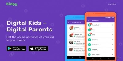 Kidgy 자녀 보호 앱으로 온라인 위험으로부터 자녀를 보호하세요 