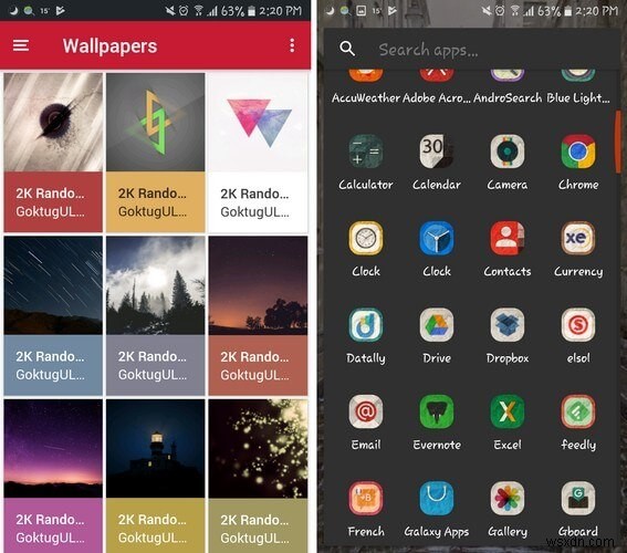 Android용 최고의 Nova Launcher 테마 6가지 