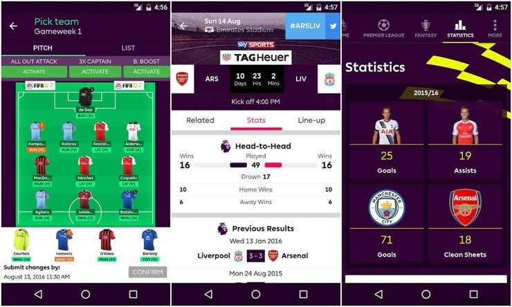 Premier League 팬을 위한 최고의 Android 앱 5가지 