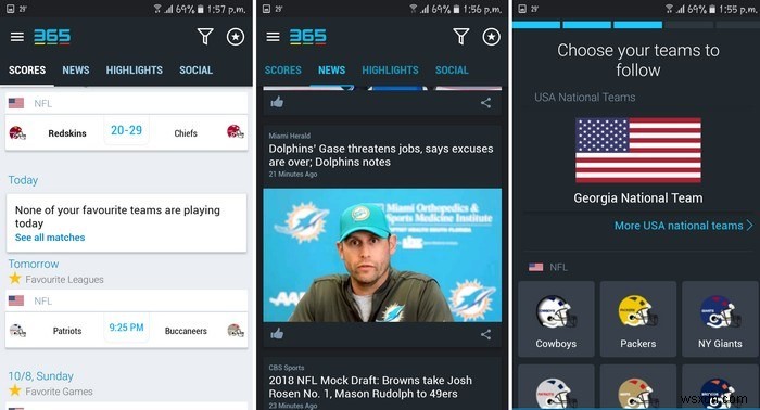 NFL 팬을 위한 최고의 Android 앱 5가지 