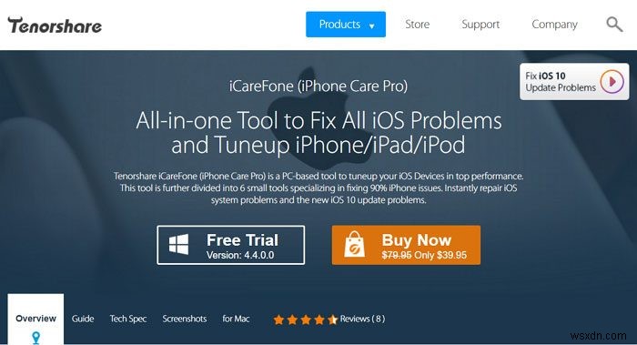iCareFone을 사용하여 Windows 10에서 iPhone 백업 및 관리 