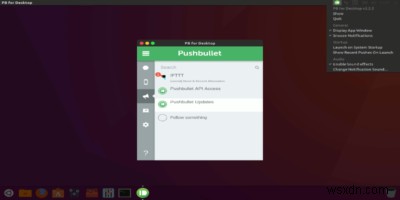 데스크탑용 PB를 사용하여 Ubuntu에서 PushBullet 데스크탑 클라이언트 설정 