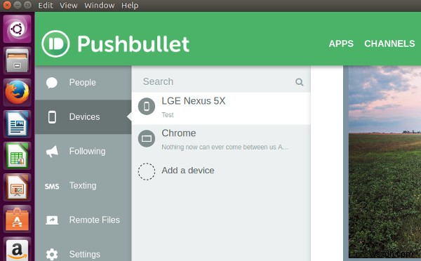 데스크탑용 PB를 사용하여 Ubuntu에서 PushBullet 데스크탑 클라이언트 설정 