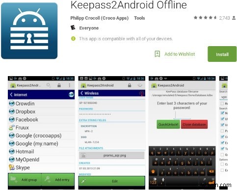 Android용 최고의 Keepass 도우미 앱 5개 