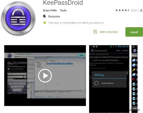 Android용 최고의 Keepass 도우미 앱 5개 