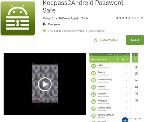 Android용 최고의 Keepass 도우미 앱 5개 