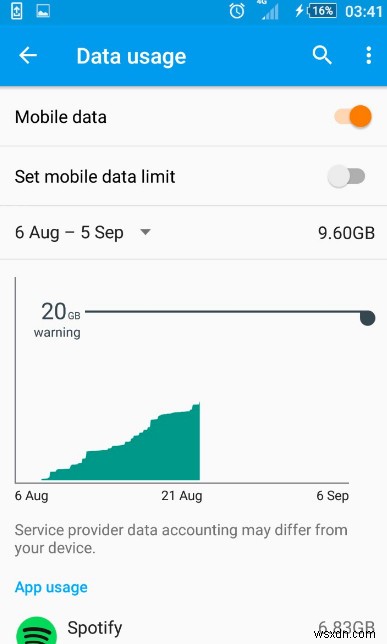 Android에서 데이터 사용 제한을 설정하는 방법 