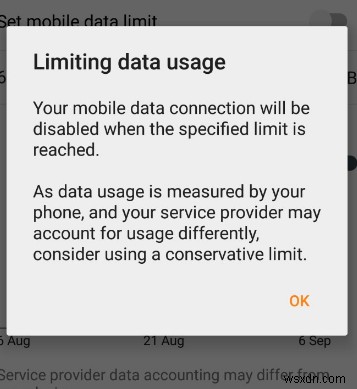Android에서 데이터 사용 제한을 설정하는 방법 