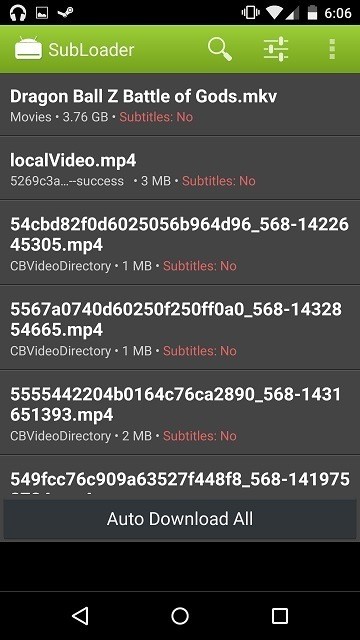 SubLoader를 사용하여 Android에서 영화 자막을 다운로드하는 방법 