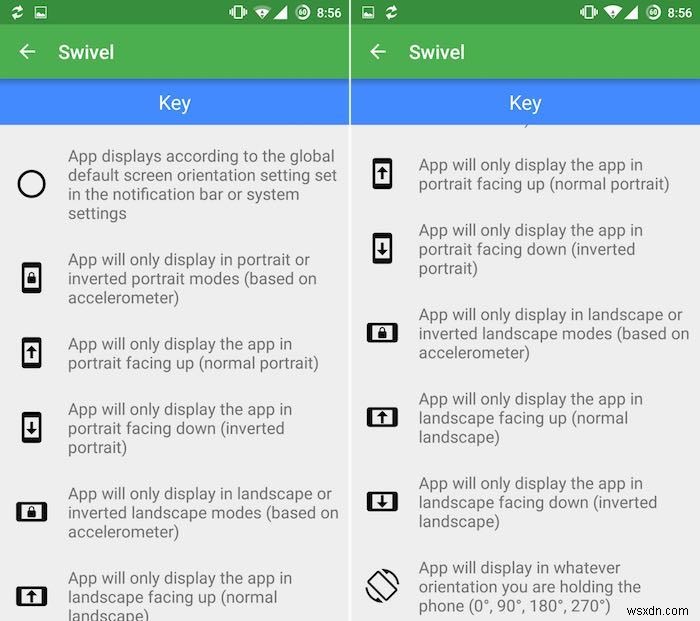 Android에서 앱별로 방향 잠금을 설정하는 방법 