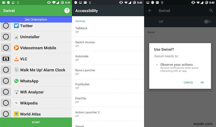 Android에서 앱별로 방향 잠금을 설정하는 방법 