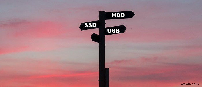 SSD vs. HDD vs. USB 플래시 드라이브:알아야 할 모든 것 