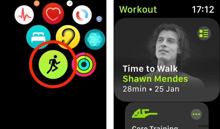 Apple Watch에서  걸을 시간  기능을 사용하는 방법 